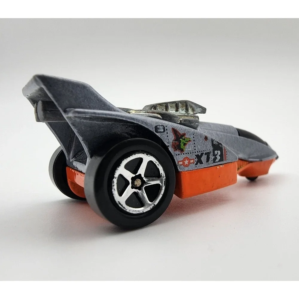 🏁Vintage‎ Hot Wheels 1984 XT-3 Three wheeler in SILVER/ ORANGE